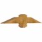 Ekena Millwork Eugene Rough Sawn Timber Gable Bracket, Western Red Cedar, 36"W x 6"H x 4"D x 4"F, 4/12 Pitch GBW036X06X0404EUG00RWR - alternate 5